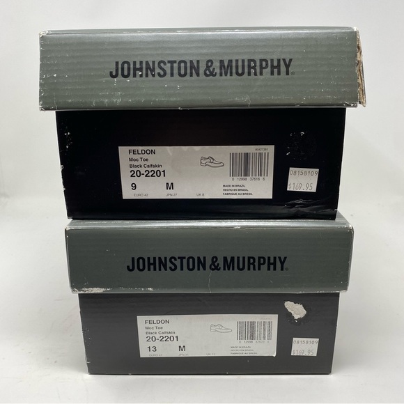 JOHNSTON & MURPHY FELDON MOC TOE Black Calfskin Leather main image 5